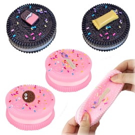 Fidget Toys, Stress Toys, Fidget Toy, Ultra-Soft Decompression Venting Toy, Sensory Toy, Stress Relief Squeeze Toy For Boys Girls Birthday Party Gifts (4Pink+Black)