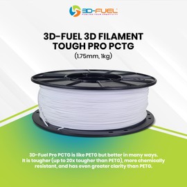3D-Fuel Tough Pro PCTG Filament for 3D Printing, Better Than PETG Filament, Made in The USA, 3D Printer Filament, Dimensional Accuracy +/- 0.02 mm, 1.75mm, 1 kg Spool, Charcoal Gray