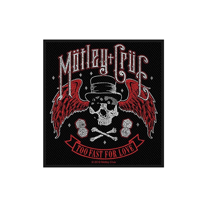 Motley Crue - Too Fast For Love Patch 9cm x