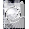 OUFER 20G 8 mm Nose Piercing Silver 925 Double Hoop