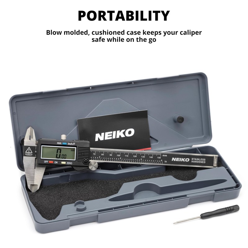 NEIKO 01407A Electronic Digital Caliper Measuring Tool, 0 - 6