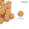 sourcing map Pom Felt Balls Felting Fabric 1.5cm 15mm Khaki