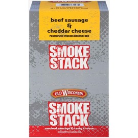 Old Wisconsin Cheese, Beef Stick and Cheddar, 1-Ounce (Pack of 18)