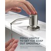 FORIOUS Kitchen Faucet with Soap Dispenser, Brushed Nickel Kitchen Faucets