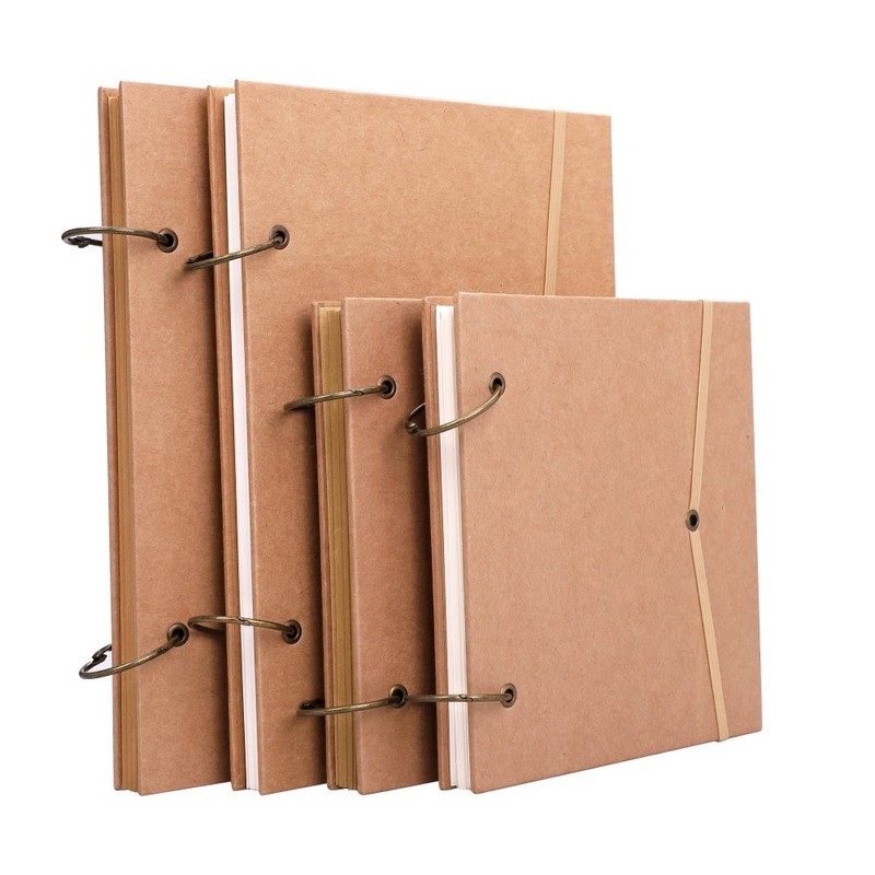 Square Sketchbook Loose Leaf Sketchbook Artist Landscape Notebook Blank Ring