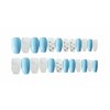 YONAIL 24pcs/set Press On False Nail French Tips Press On