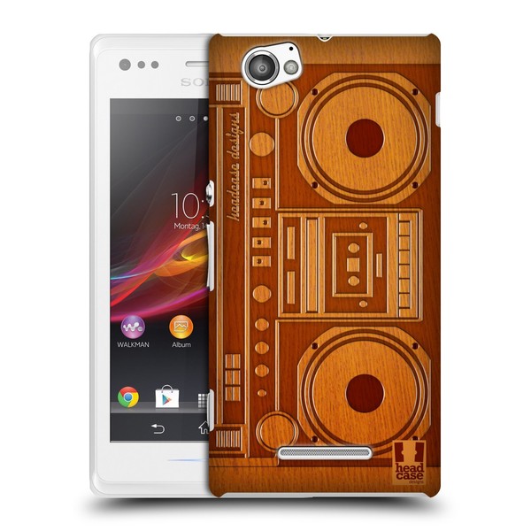 Head Case Designs Wooden Gadget Back Case For Sony Mobile