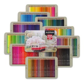 Set Kalour 300 Lápices de Colores HB con Estuche Profesional Artista