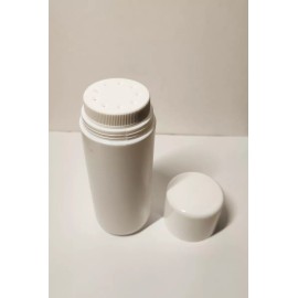 Meliars Talquera Redonda 220 Ml R-38 Blanca C/retapa Y Tapa (25 Pzs)