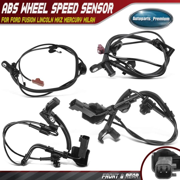 Unbranded 4x Front & Rear ABS Wheel Speed Sensor for