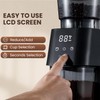 Conical Burr Coffee Grinder with Touch Panel, Adjustable Coffee Bean