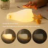 LED Night Light Cute Lying Duck Shape Soft Silicone Soft