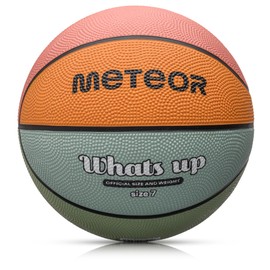 meteor Whats Up Children's Basketball Size #1#3#4#5#6#7 Ideal for Youth Children's Hands of 4-8 Years, Ideal Basketball for Training Soft Mini Basketball