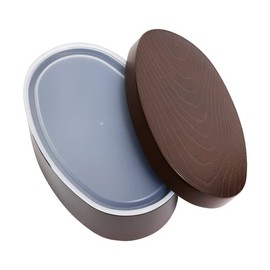 Tanaka Chopsticks Shop Wood Grain Lunch Box, Wappa Design (Oval Shape)