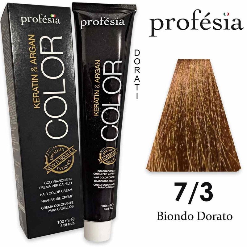 Profesia Color Permanent Professionelle Haarfarbe 7/3, 100 ml