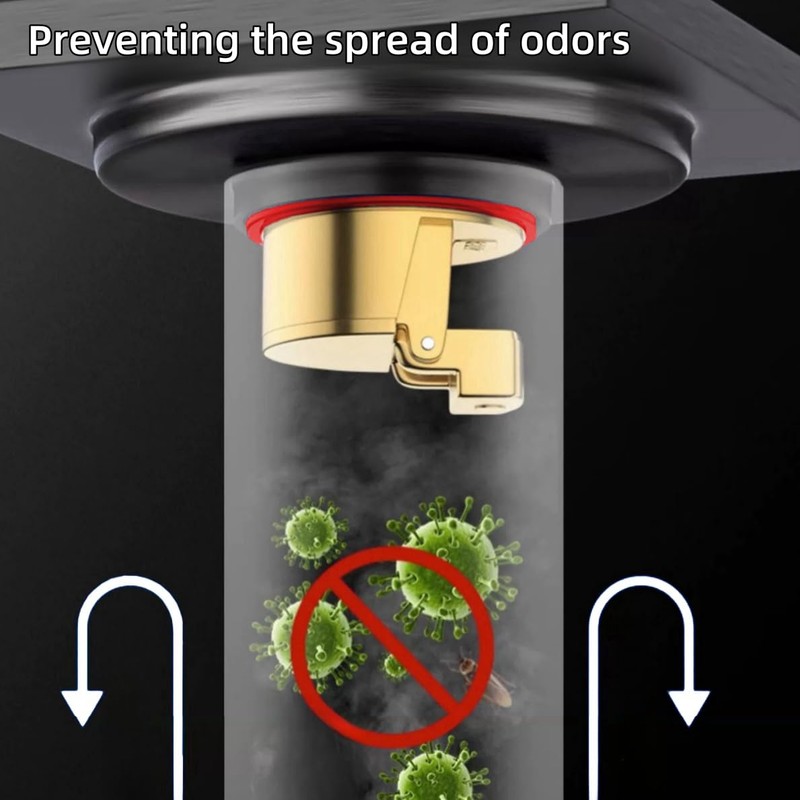 COLDDD Downspout Universal Brass Floor Drain core, Shower Floor Drain