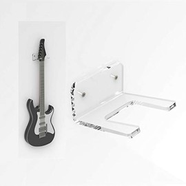 Guitar Wall Hanger|Transparent Durable |Acrylic Wall Mount Rack for Guitar Violin -Clear