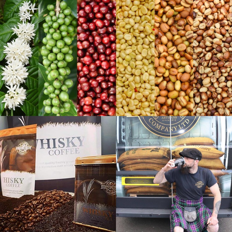 Edinburgh Tea & Coffee Company, Whisky Flavored Ground Coffee, 7oz