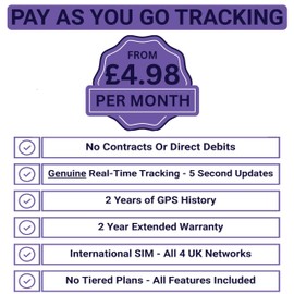 ProConnect by Trusted Trackers – Full Featured, Compact, Covert & 4G! Works in All Vehicles*, Real-Time Tracking, 2-Year Warranty, 2-Year Tracking Data, Prepaid SIM, Plug & Play and Powered by Vehicle