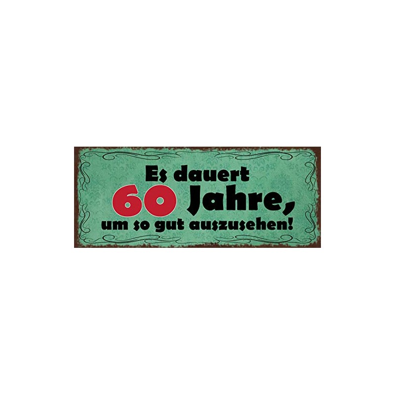 Schatzmix Tin-Plate Sign, Sheet metal, Multicoloured, 27x10 cm