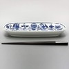 Hama Pottery Flower Parade Long Plate (White) 15-11