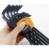 TRUSCO Hex Wrench Set, Short Type, Set of 12 TRRS-12S