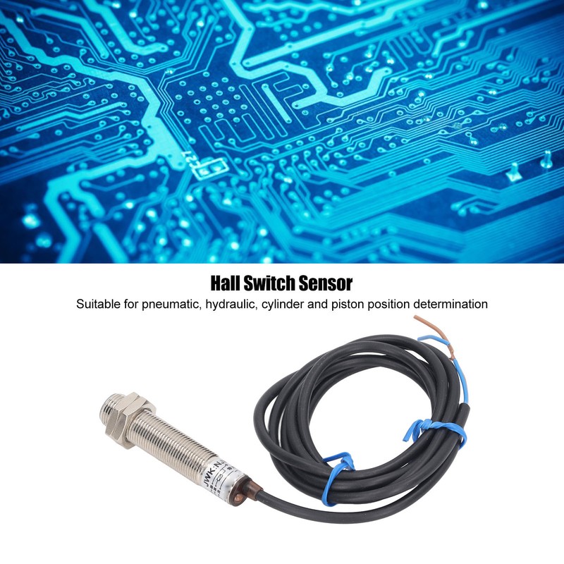 5PCS Proximity Sensor NPN Aluminum Alloy Sensitive Hall Switch Sensor