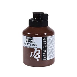 PEBEO 171029 500 ml Studio Acrylic Paint, Burnt Umber