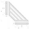 2 x Sossai® Truss Design Shelf Brackets | Shelf Brackets