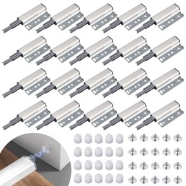 UZSUZZ 20pcs Push to Open Door Catches, Cabinet Magnetic Door Catch, Heavy Duty Touch Door Latch,Drawer Push to Open Door Lock Catches for Wardrobe, Cabinet, Drawer Closure