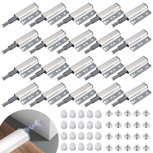 UZSUZZ 20pcs Push to Open Door Catches, Cabinet Magnetic Door