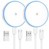 MagSafe Charger 2 Pack 15W Magnetic Wireless Charger Fast Charging