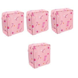 FOMIYES 4pcs Elegant Period Pouch Compact Tampon Holder Bag Daily Use Sanitary Pad Storage