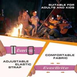 EverBrite Headlamp 2 Pack with Red Light and Memory Function 5 Modes for Camping