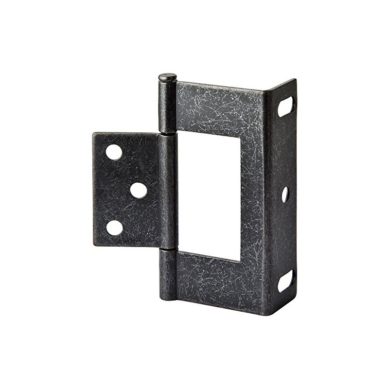 3" Non-Mortise Wrap Hinges - Satin Nickel