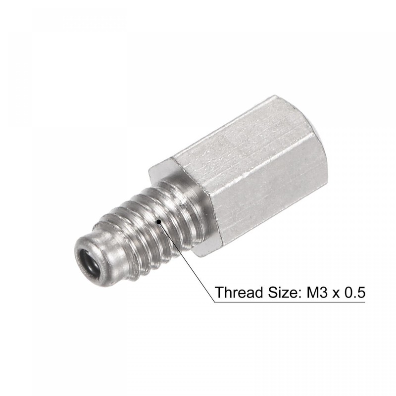 uxcell Brass Straight Grease Fitting M3 x 0.5mm Thread Hydraulic
