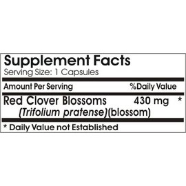 Naturetition Supplements Red Clover Blossom 430mg ~ 200 Capsules - No Additives