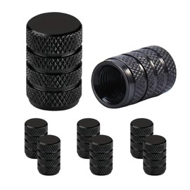 Xfopz Tire Valve Stem Caps Cover – 8 Pack Tire Air Cap Metal Corrosion Resistant Leak Proof, Aluminum Alloy Tire Valve Cap Set for Car Truck Motorcycle SUV and Bike (Round)