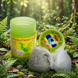 thailand Thai Hong Thai Ya Dom Herbal Inhaler, 2 pieces / 태국 홍타이 야돔 허브 인헤일러, 2개