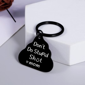 College Stuff Back to School Supplies for Kids College Essentials School Supplies Drive Safe Keychain for Son New Driver Gifts for Son Daughter Birthday Gifts for Men Don't Do Stupid Keychain for Son