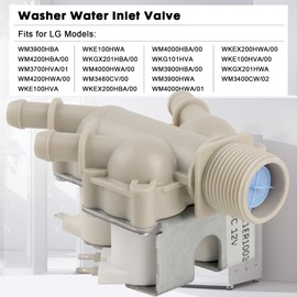 5221ER1003S Washer Water Inlet Valve Compatible with LG Kenmore Washing Machine Replaces 4869496 AP6798394 PS12587936 EAP12587936