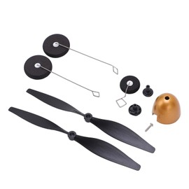 Demeras XK A260 RC Airplane Spare Parts, RC Plane Propeller Kit Burr Free Easy to Assemble Plastic with Landing Gear for Aircraft Repairing