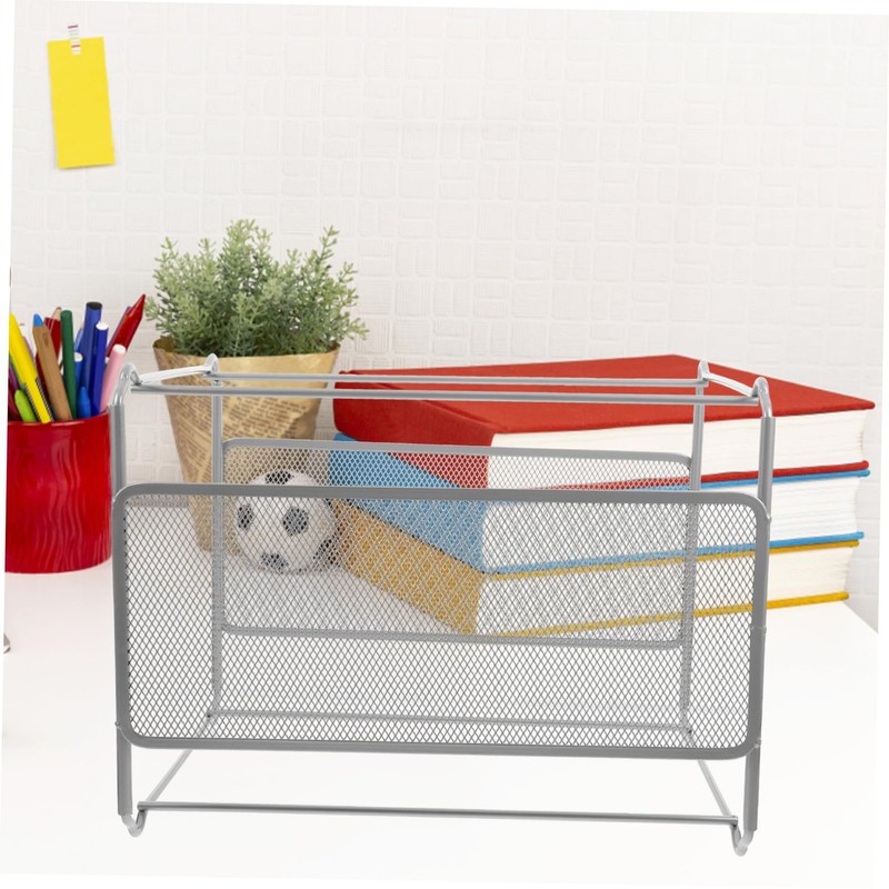Operitacx Hanging File Organizer Mesh File Storage Holder Iron Design