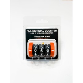 Life Counter/Wound Counter - Number dial - Three Dial Orange - MTG, Warhammer 40k, D&D, or Other Tabletop Games - Phoenix Fire Gaming