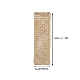 GANAZONO Seagrass Woven Flower Vase Nordic Style Decorative Holder for Dried Flowers Compact Design Stylish Home Accent for Arrangements and Rustic Decor