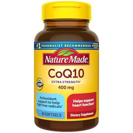 Nature Made CoQ10 400mg Softgels, Dietary Supplement for Heart Health Support, 40 Count, 40 Day Supply