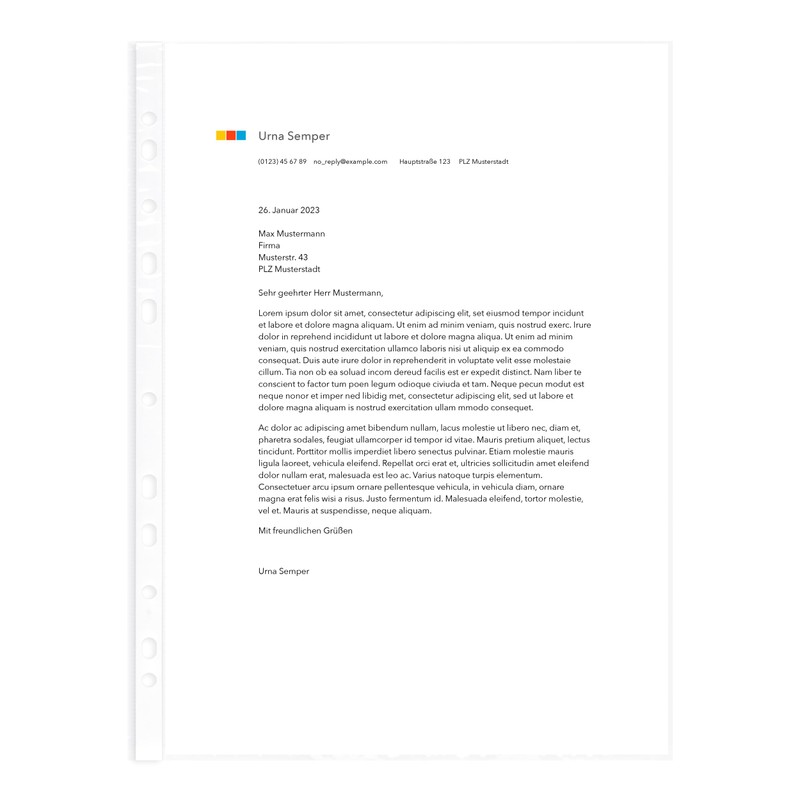 proOFFICE 11114980-000 Document Holder DIN A4 Polypropylene Film Transparent