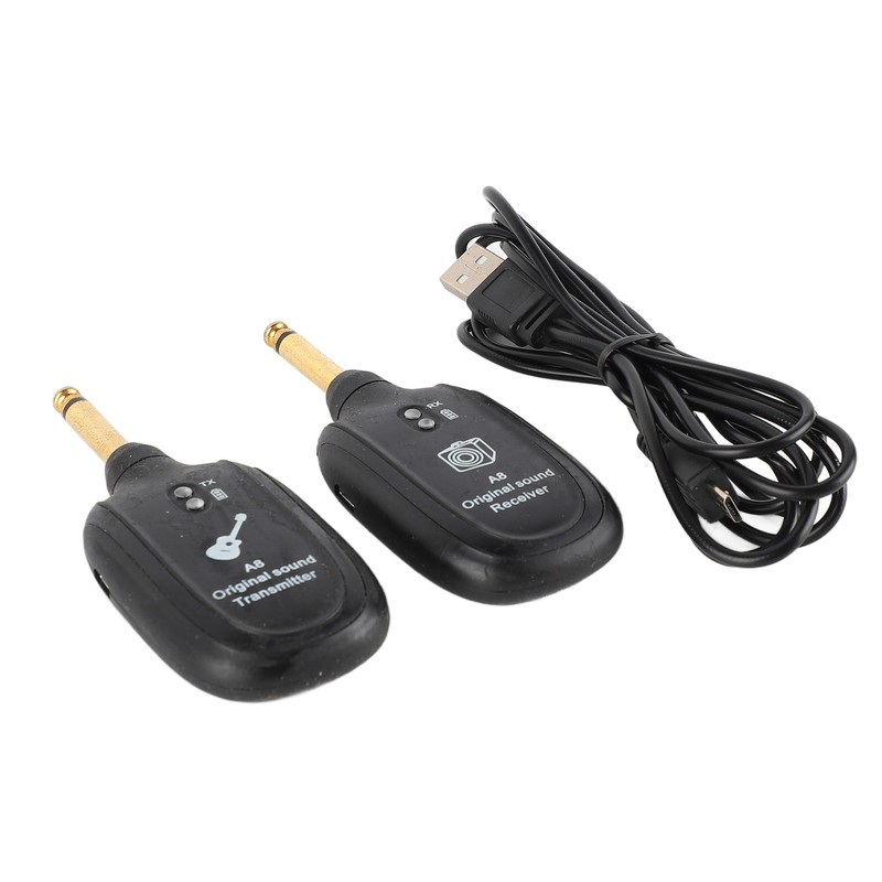 Wireless Guitar System Receiver Transmitter Audio Transmission System Accessory Set