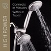 Hydroluxe For California High Pressure 24-setting Handheld & Rain Shower