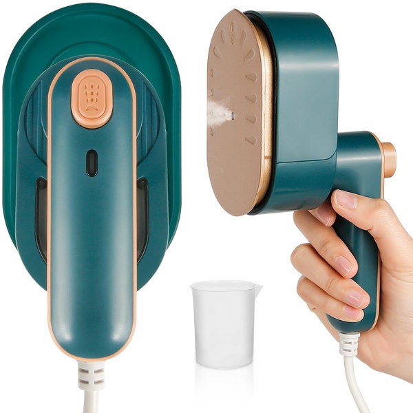 Mini Reisebügeleisen, Euakee Kleines Steamer Dampfbügeleisen Kleidung Keramikplattendesign, Faltbares 30